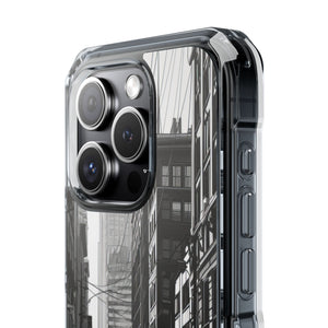 Noir Urban Serenity - Phone Case for iPhone (Clear Impact - Magnetic)