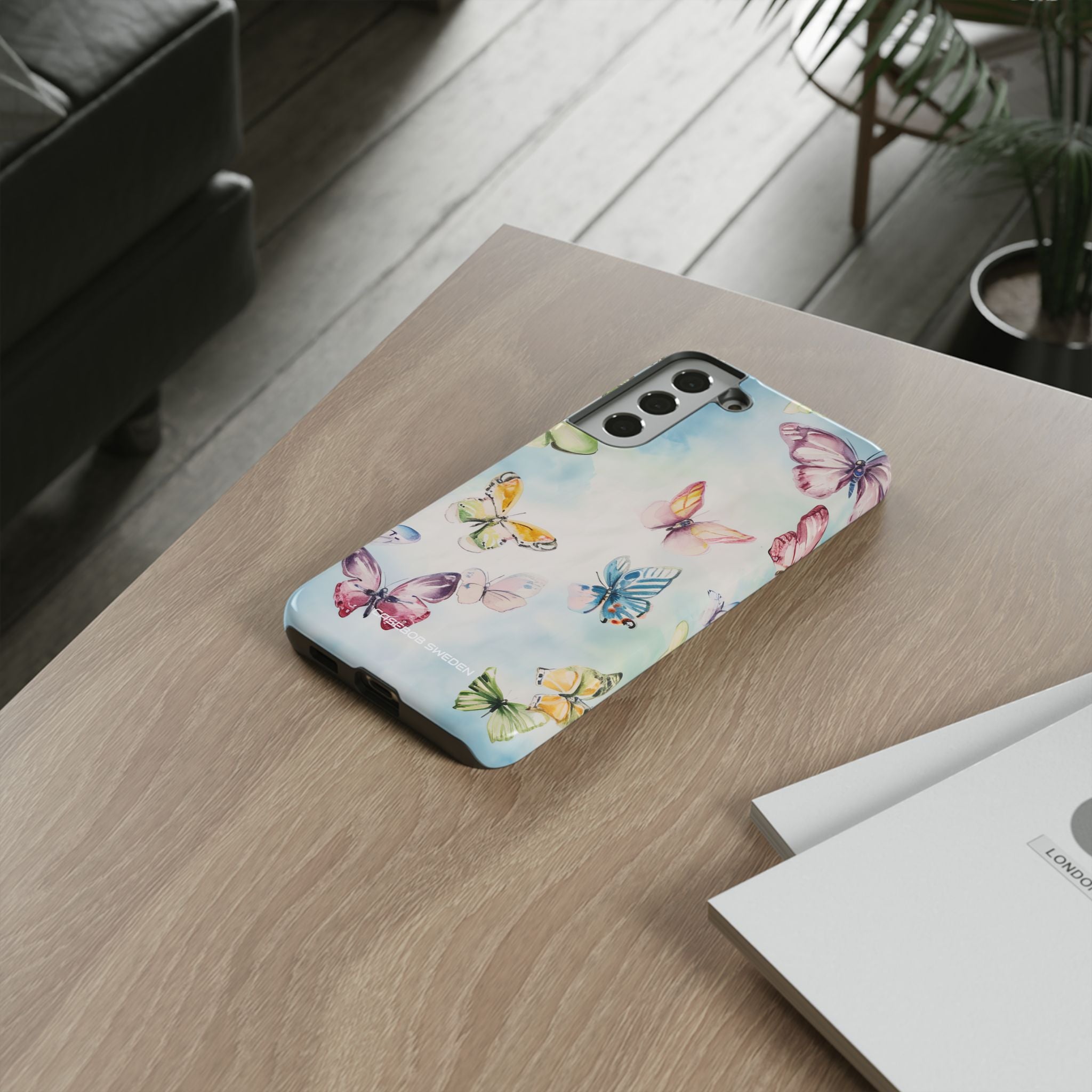 Watercolor Butterfly Bliss - Tough Samsung S22 Phone Case