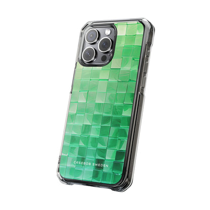 Gradient Verdegrid iPhone 15 - Clear Impact Phone Case