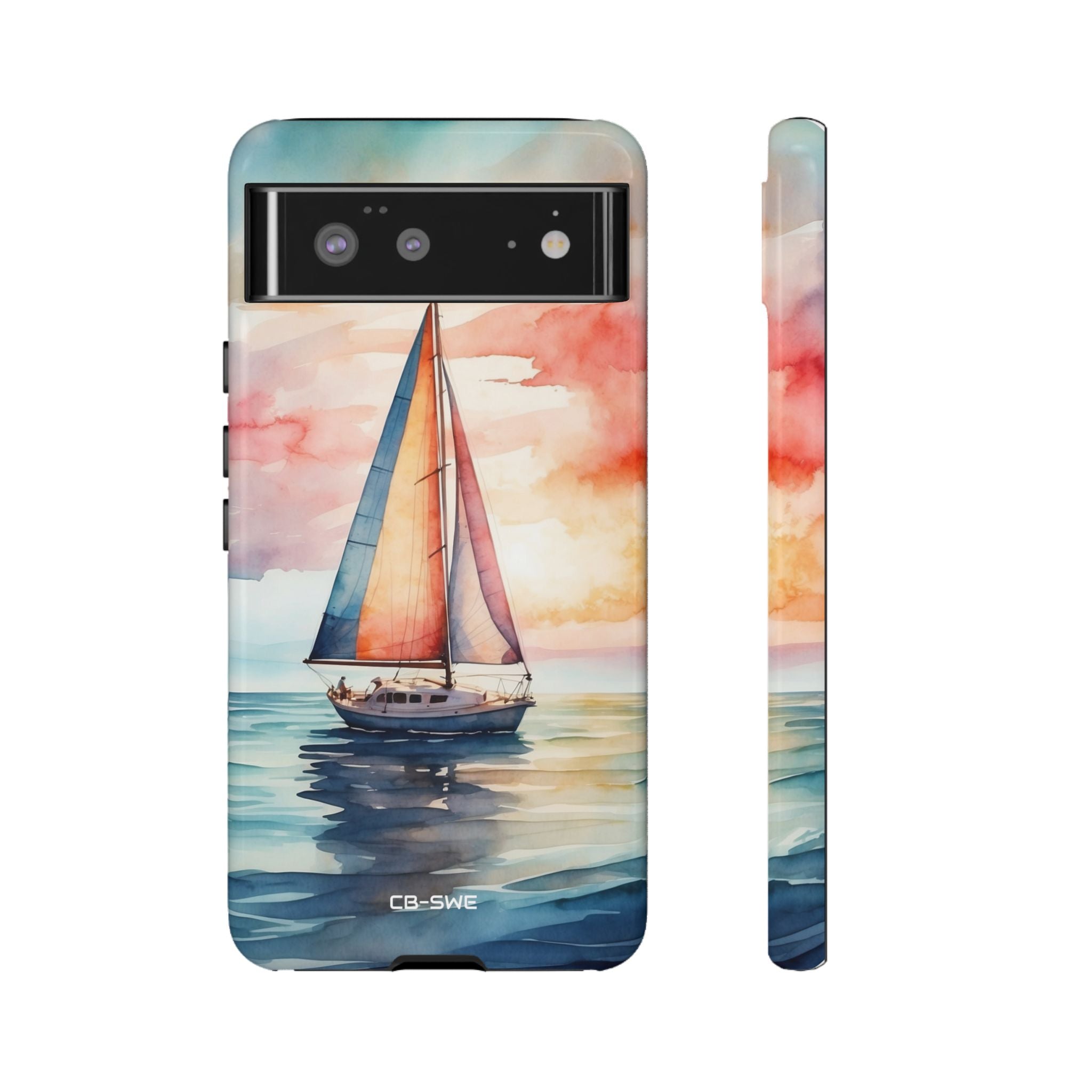 Sailboat Glides Calm - Google Pixel Case