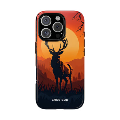 Sunset Stag iPhone 16 Pro Case - Tough