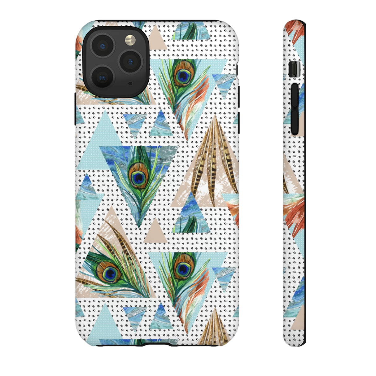 Peacock Feathers - Protective Phone Case