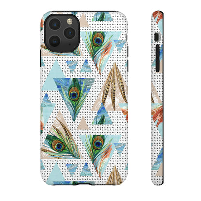 Peacock Feathers - Protective Phone Case