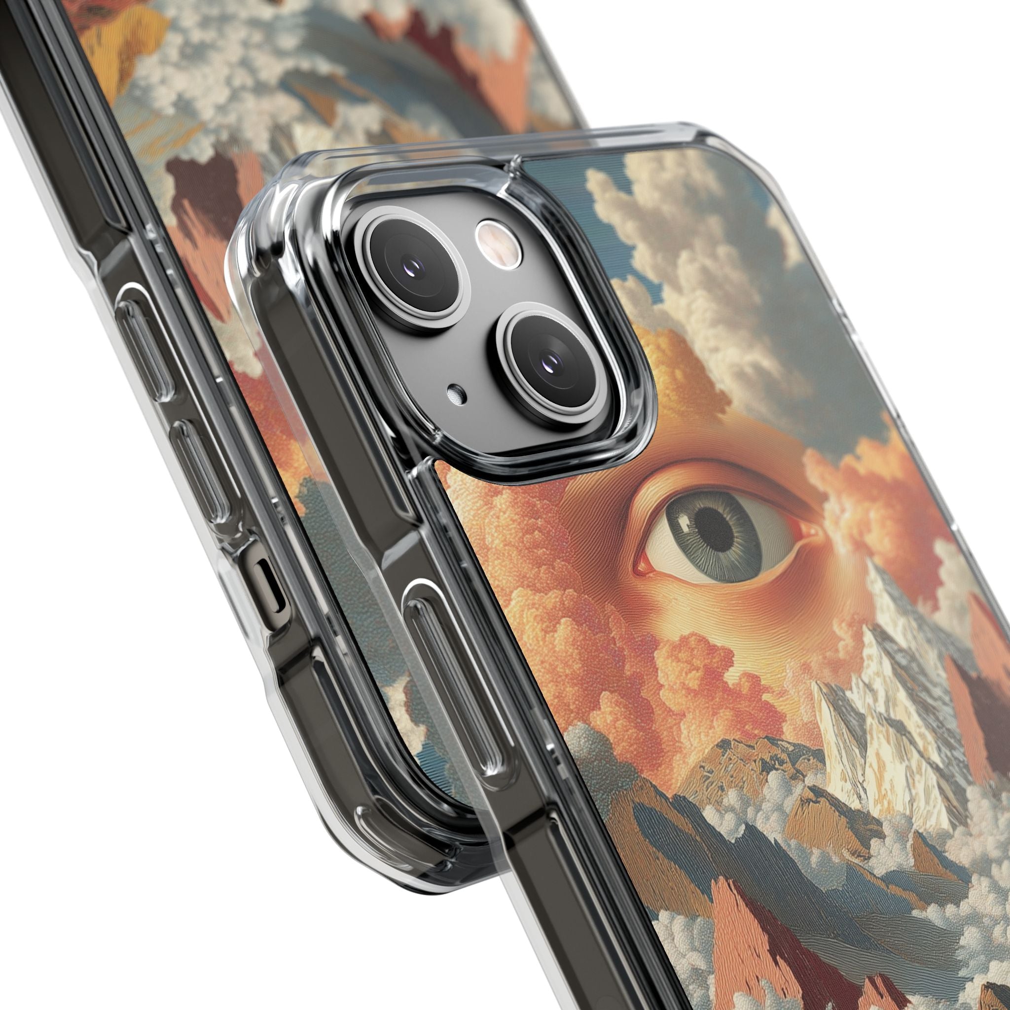 Eye Reflects Mountains iPhone Case - Impact