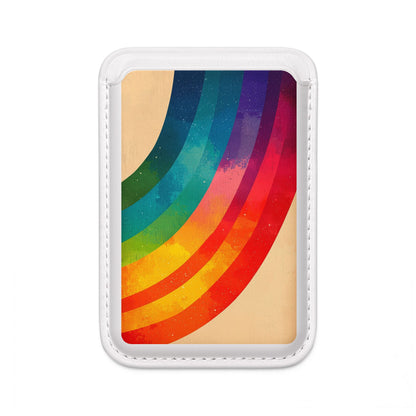 Curved Rainbow Breeze Wallet – MagSafe Ready