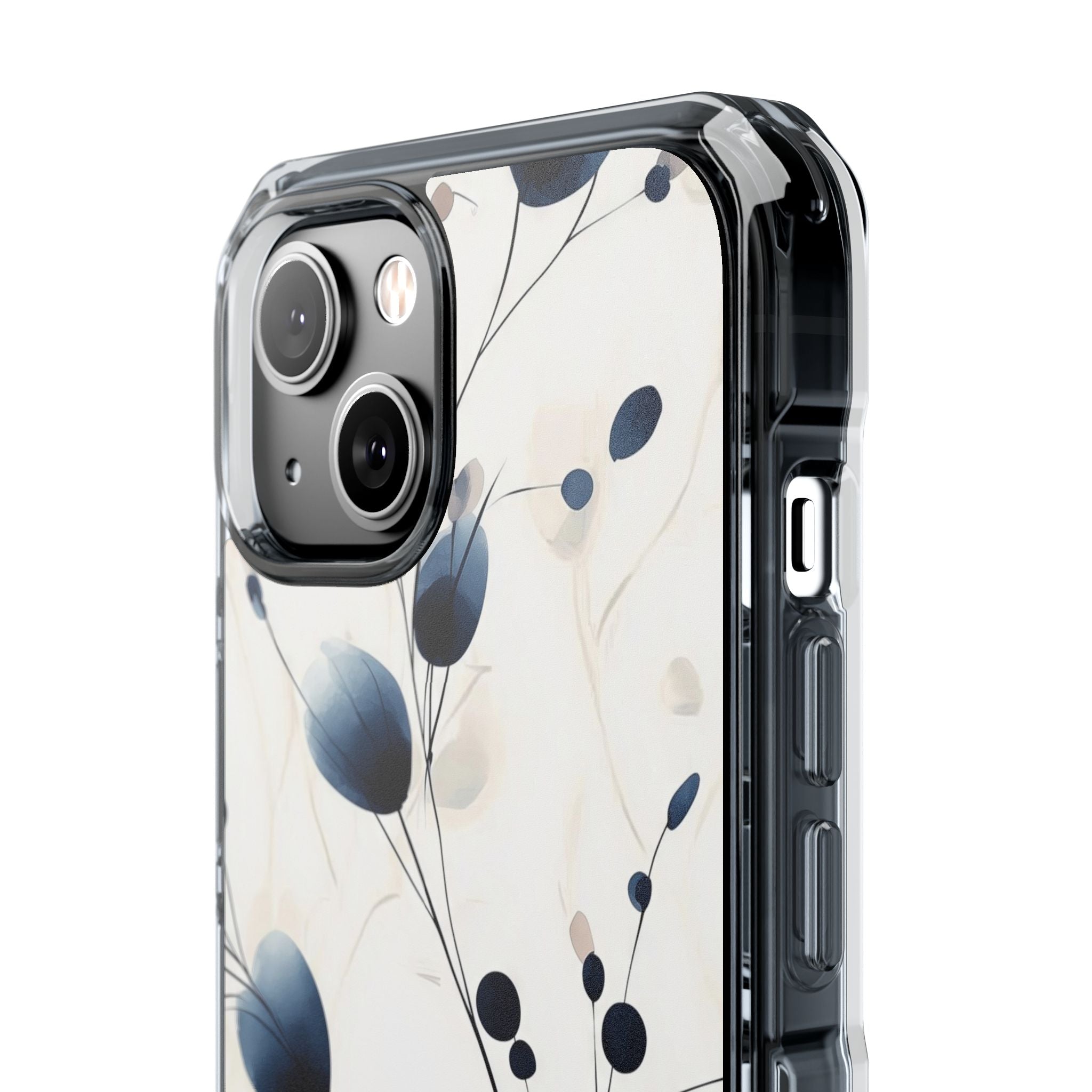 Floral Harmony Blue iPhone Case - Impact