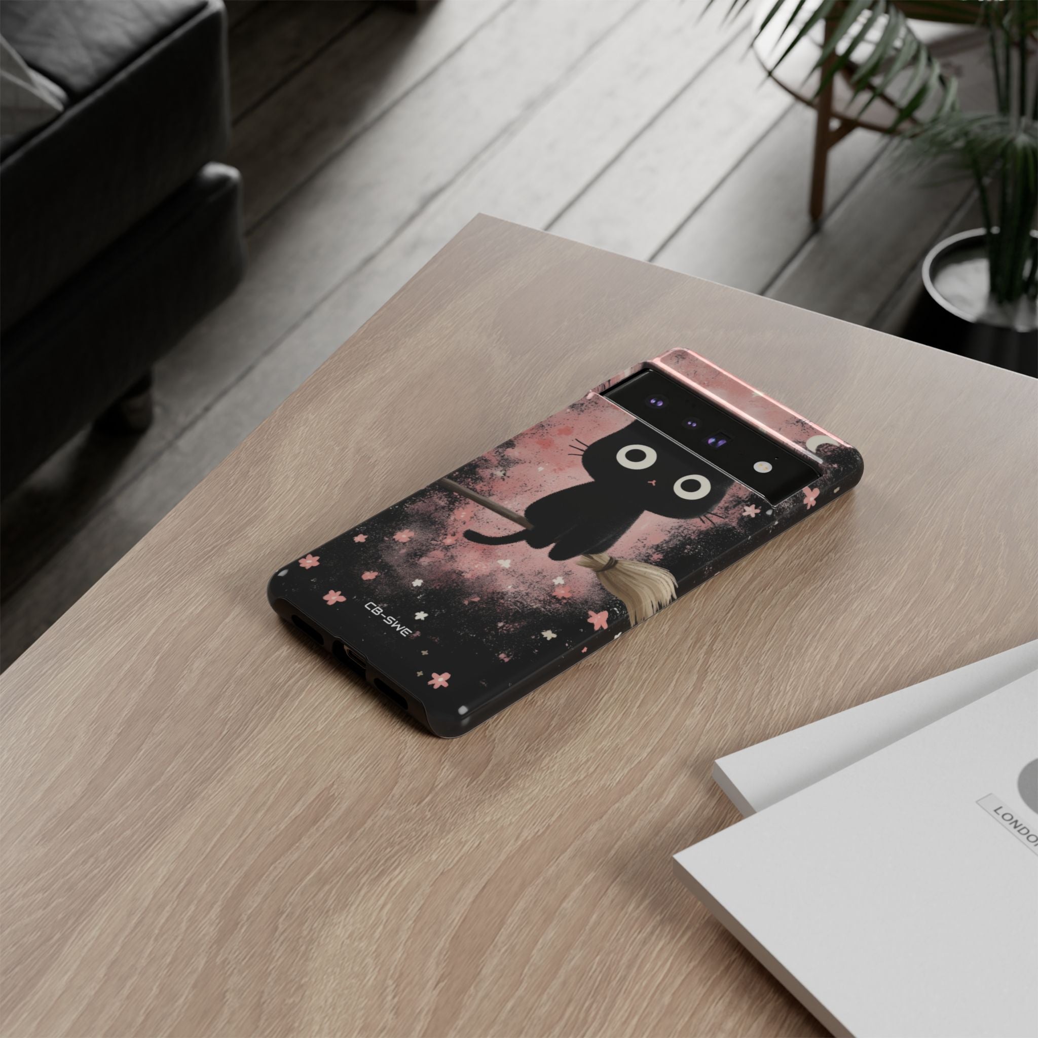 Whimsical Cat Soars - Google Pixel Case