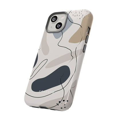 Grey Lines Simplicity - Protective Phone Case