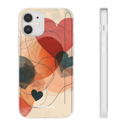 Abstract Heart Harmony - Flexi iPhone 16 Phone Case