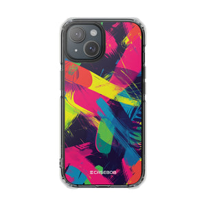 Pantone Neon Patterns | Handyhülle für iPhone (Clear Impact Case – magnetisch)