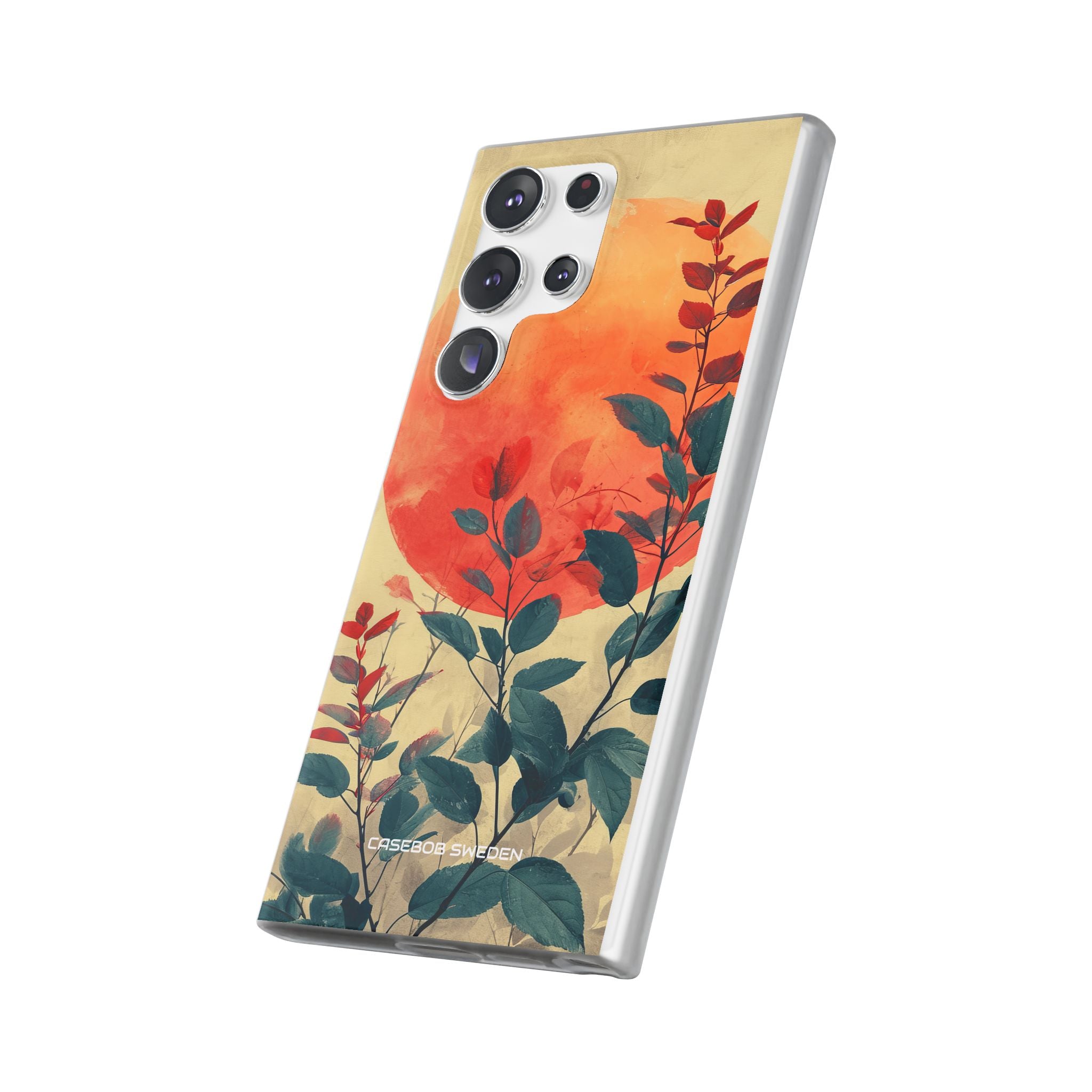 Orange Sun Harmony - Flexi Samsung S23 Phone Case