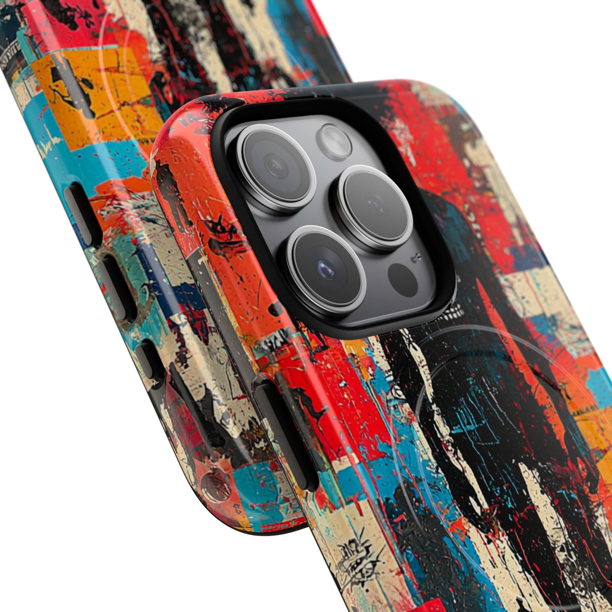 Spiky Skull Silhouette iPhone 15 Pro Case - Tough+