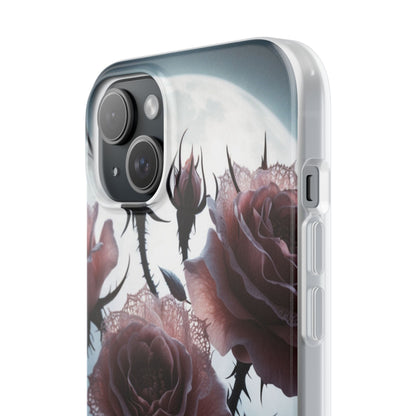 Luminous Rose Thorns iPhone 15 Plus Case - Soft