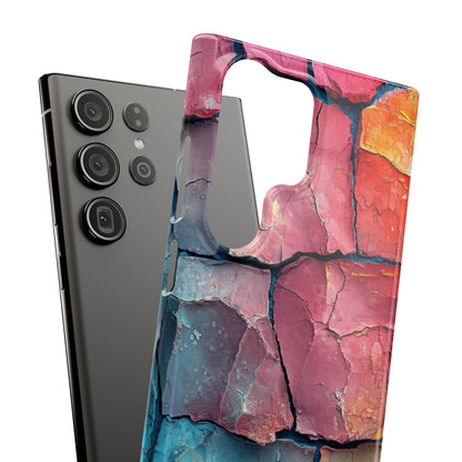 Cracked Earth Mosaic - Slim Samsung S23 Phone Case