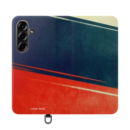 Navy Streak - Samsung S25 Case - Lompakko