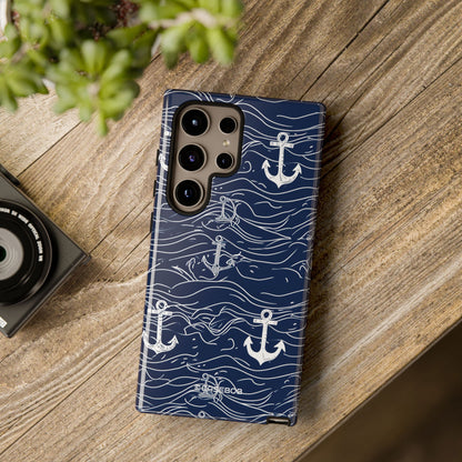 Nautical Whimsy: Anchors and Waves - For Samsung S24