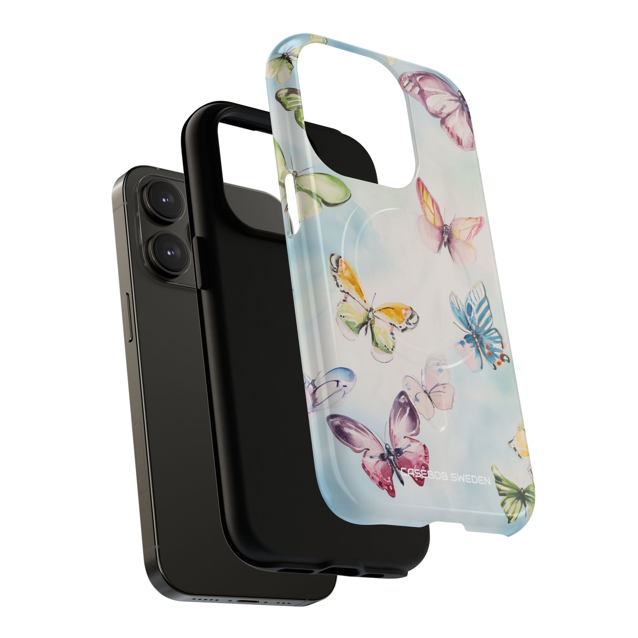 Watercolor Butterfly Bliss - Tough + MagSafe® iPhone 14 Phone Case