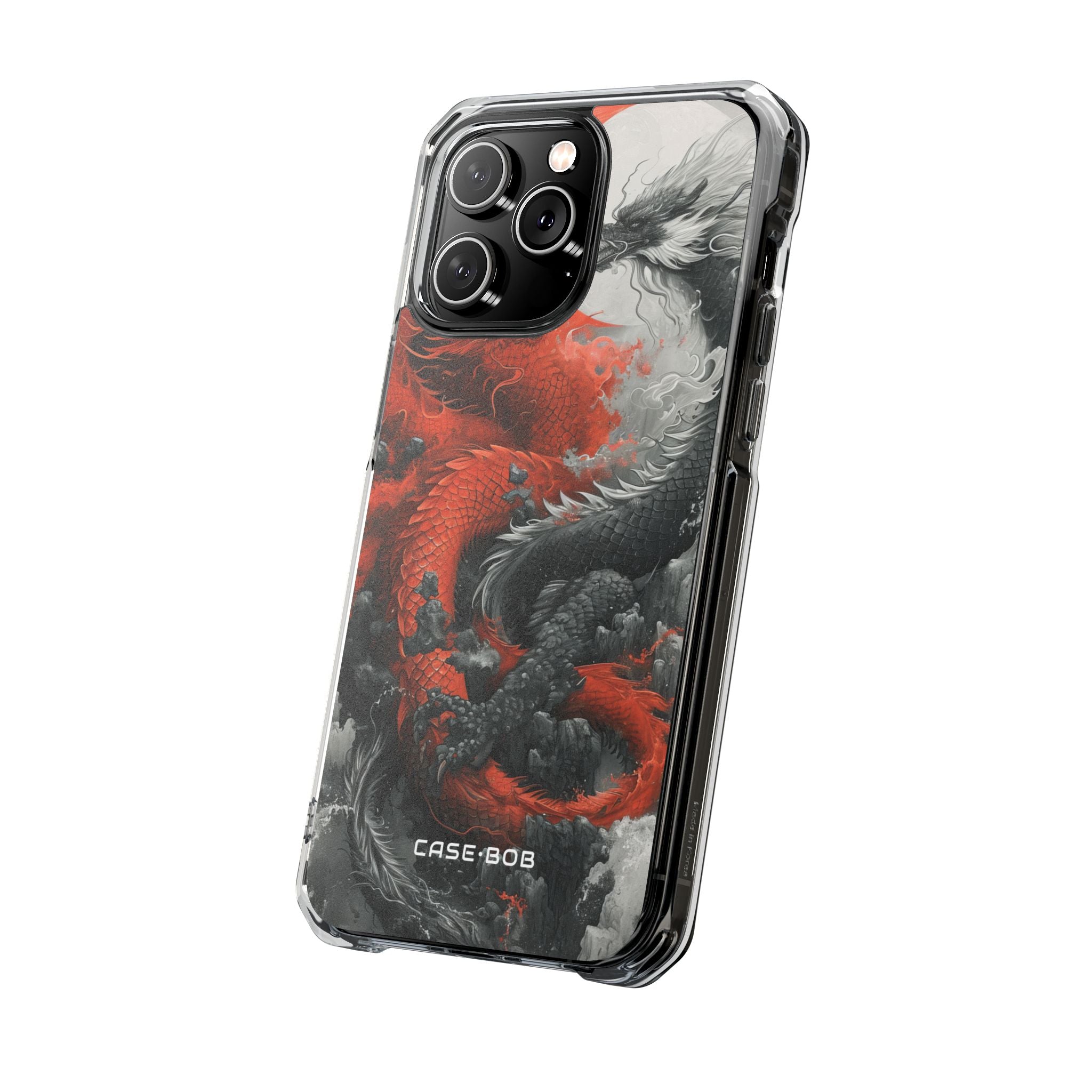 Twin Dragons Crimson iPhone 14 Pro Max Case - Impact