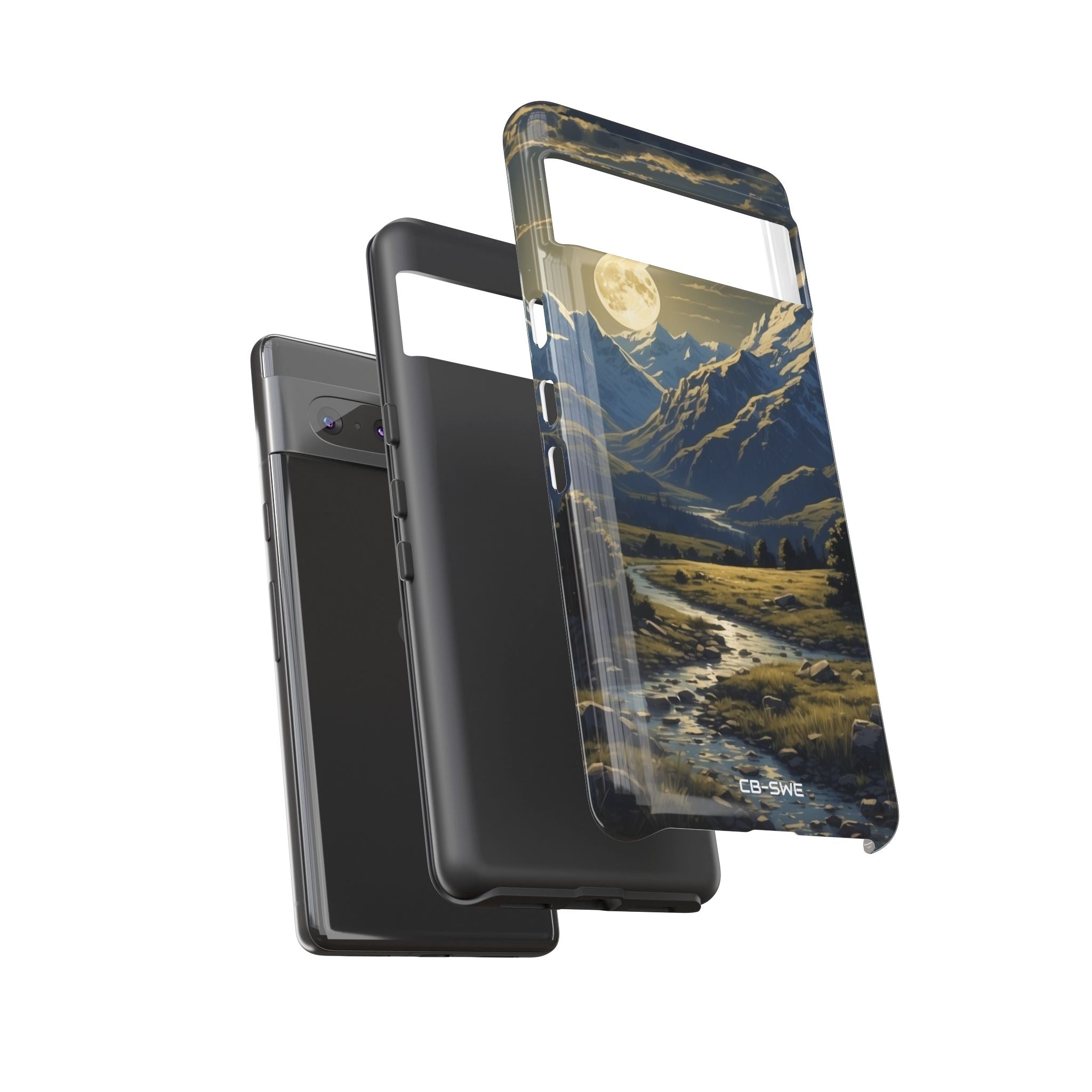 Moonlight Guides River - Google Pixel Case