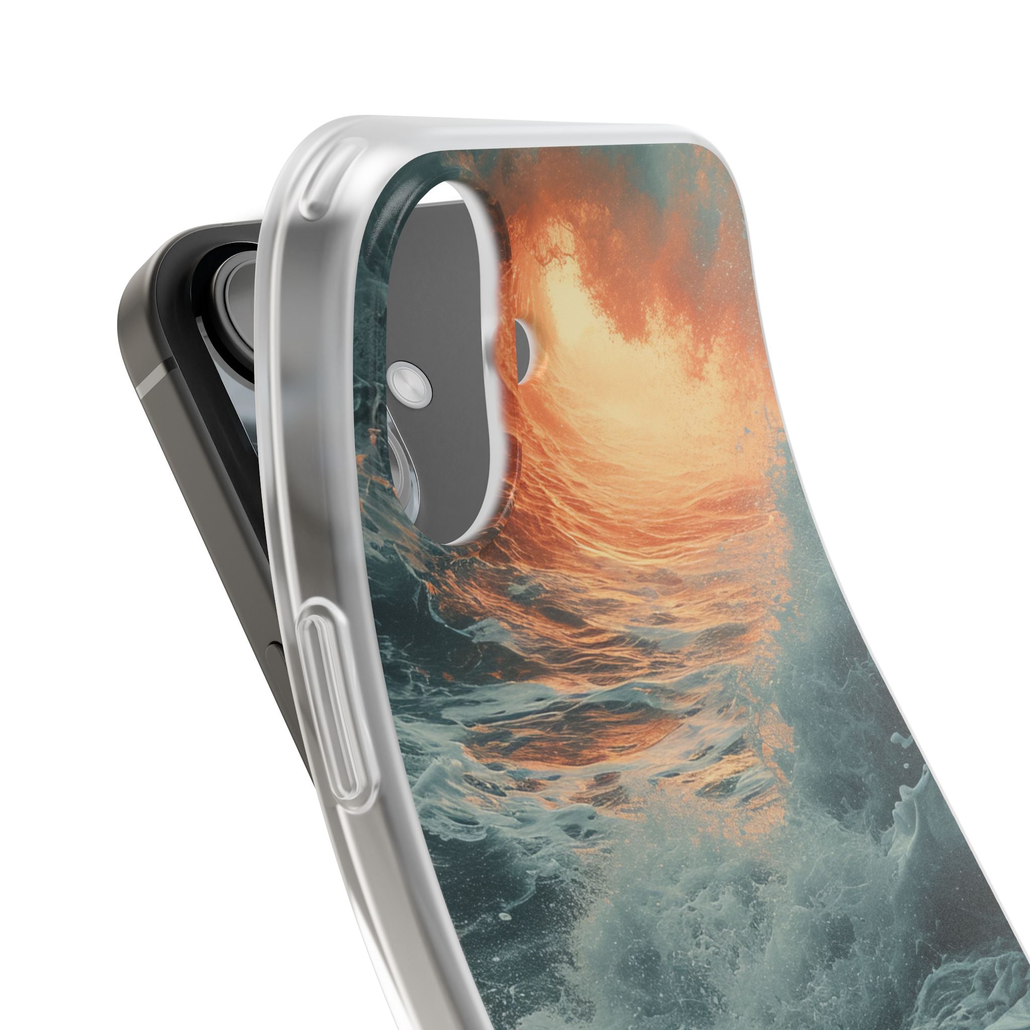 Fiery Wave Power - Flexi iPhone 16 Phone Case