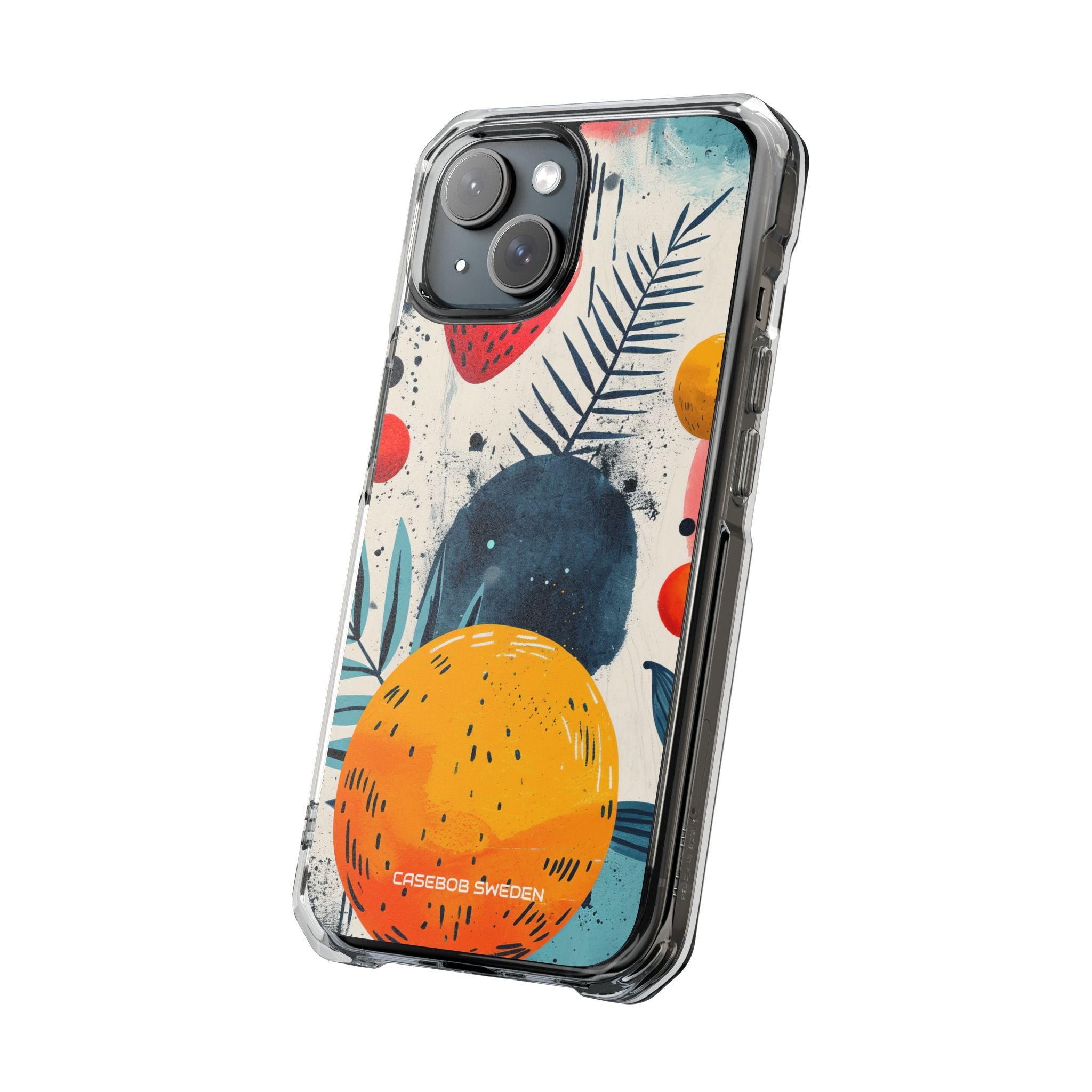 Vibrant Fruit Canvas - Clear Impact iPhone 15 Phone Case