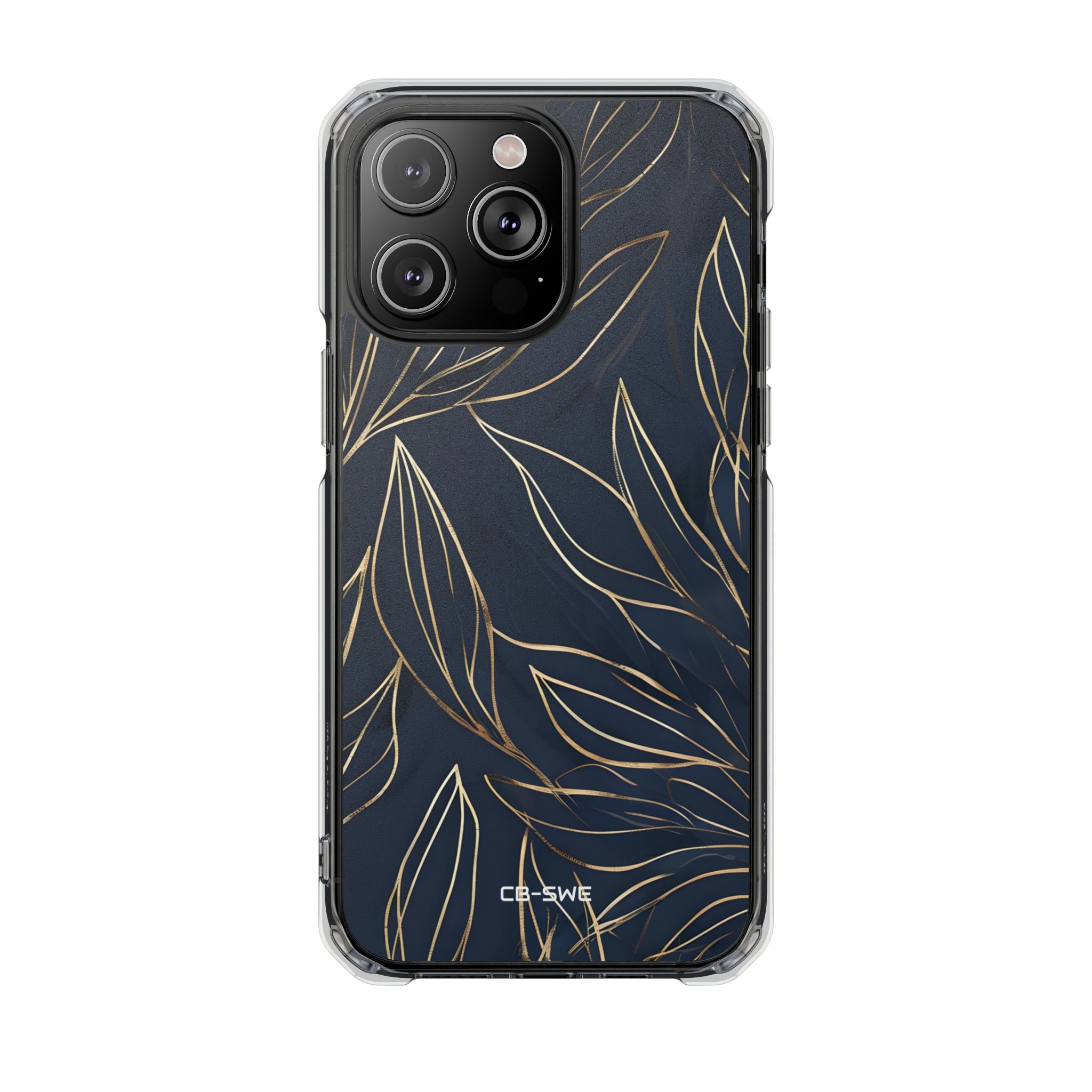 Modern Gold Leaves iPhone Case - Impact