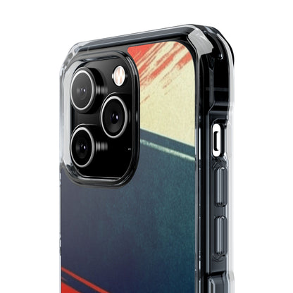 Blue Diagonal Motion iPhone 14 Pro Case - Impact