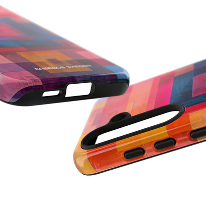 Vibrant Geometry - Tough Samsung S24 Phone Case