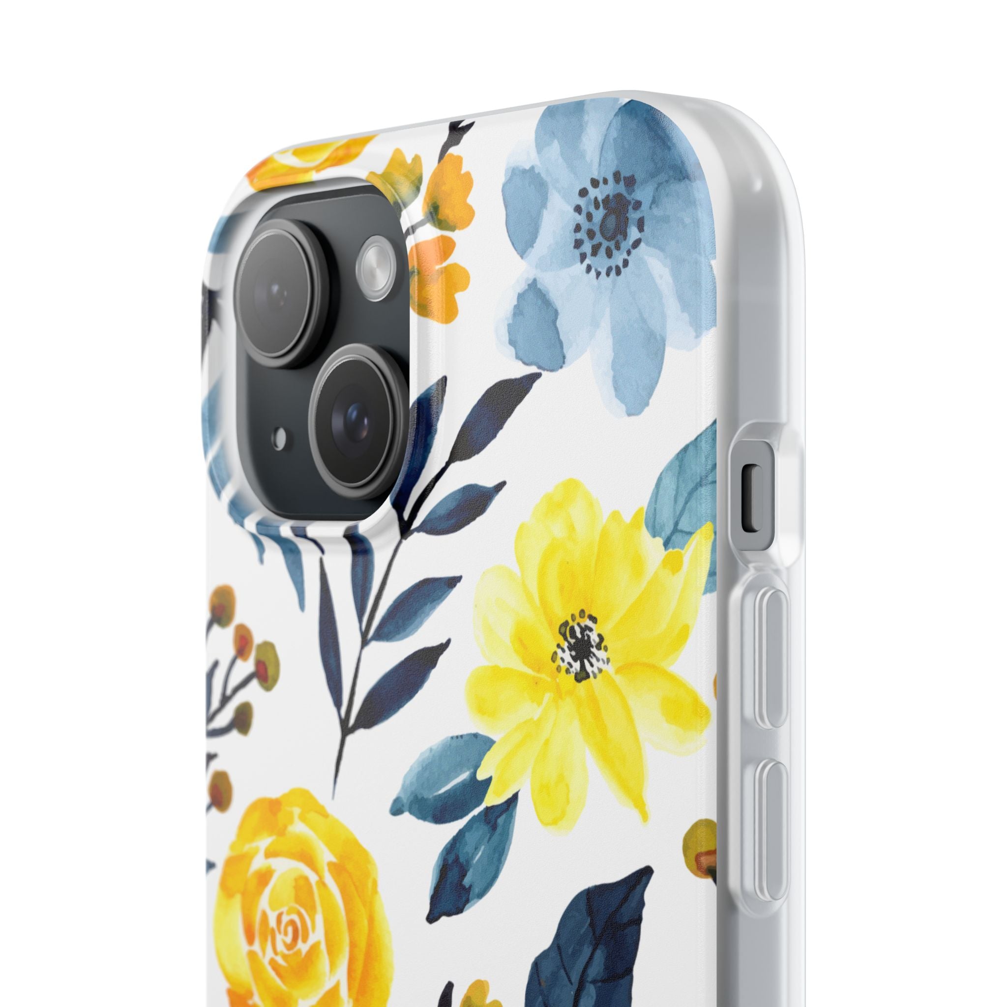 Golden Bloom iPhone 15 Case - Soft