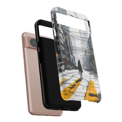 Urban Noir Streetscape Google Pixel 8 - Tough Phone Case