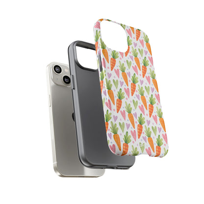 Carrots Embrace Hearts - iPhone Case