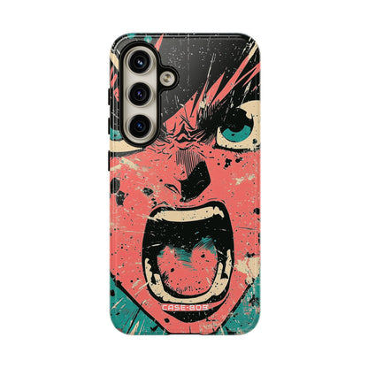 Screaming Face Pink Samsung S24 Case - Tough