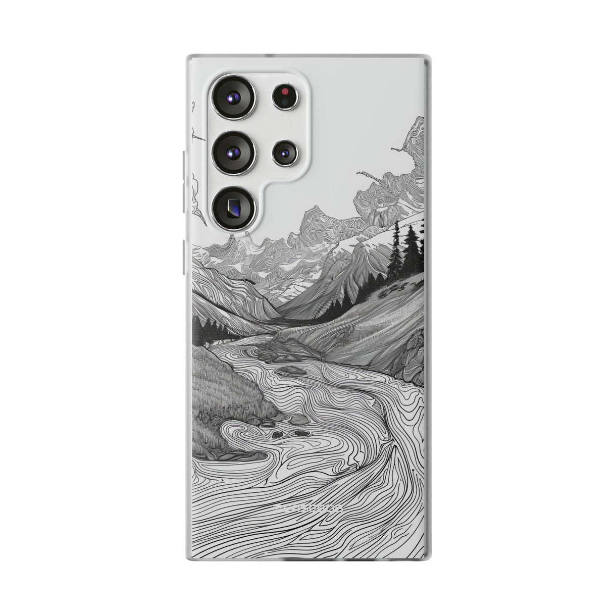 Monochrome Serenity | Flexible Phone Case for Samsung Galaxy