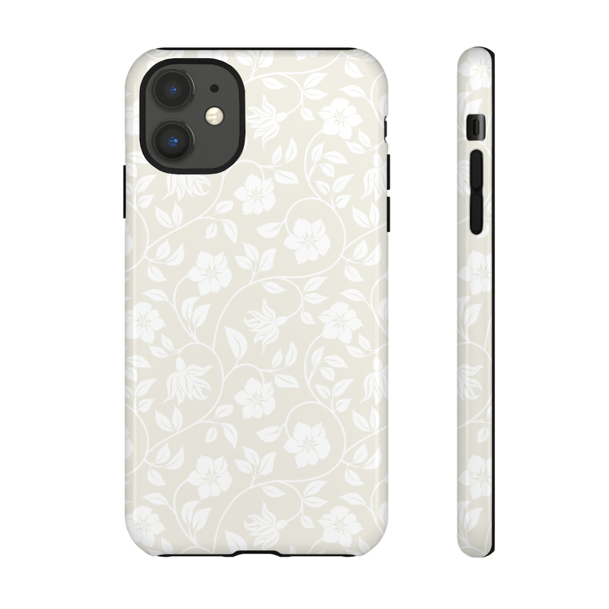 Light Color Floral iPhone case - Protective Phone Case