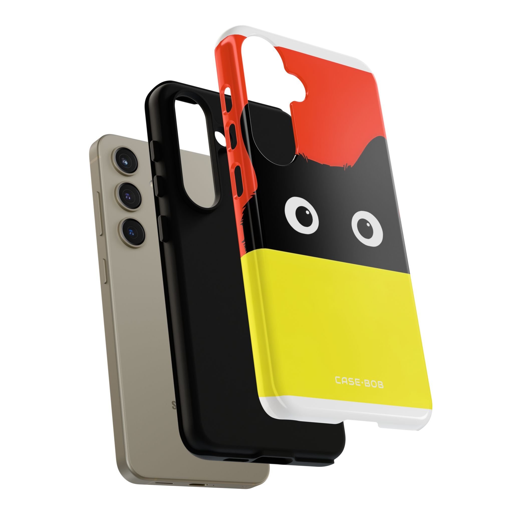 Peekaboo Cat Crimson Samsung S24 Case - Tough