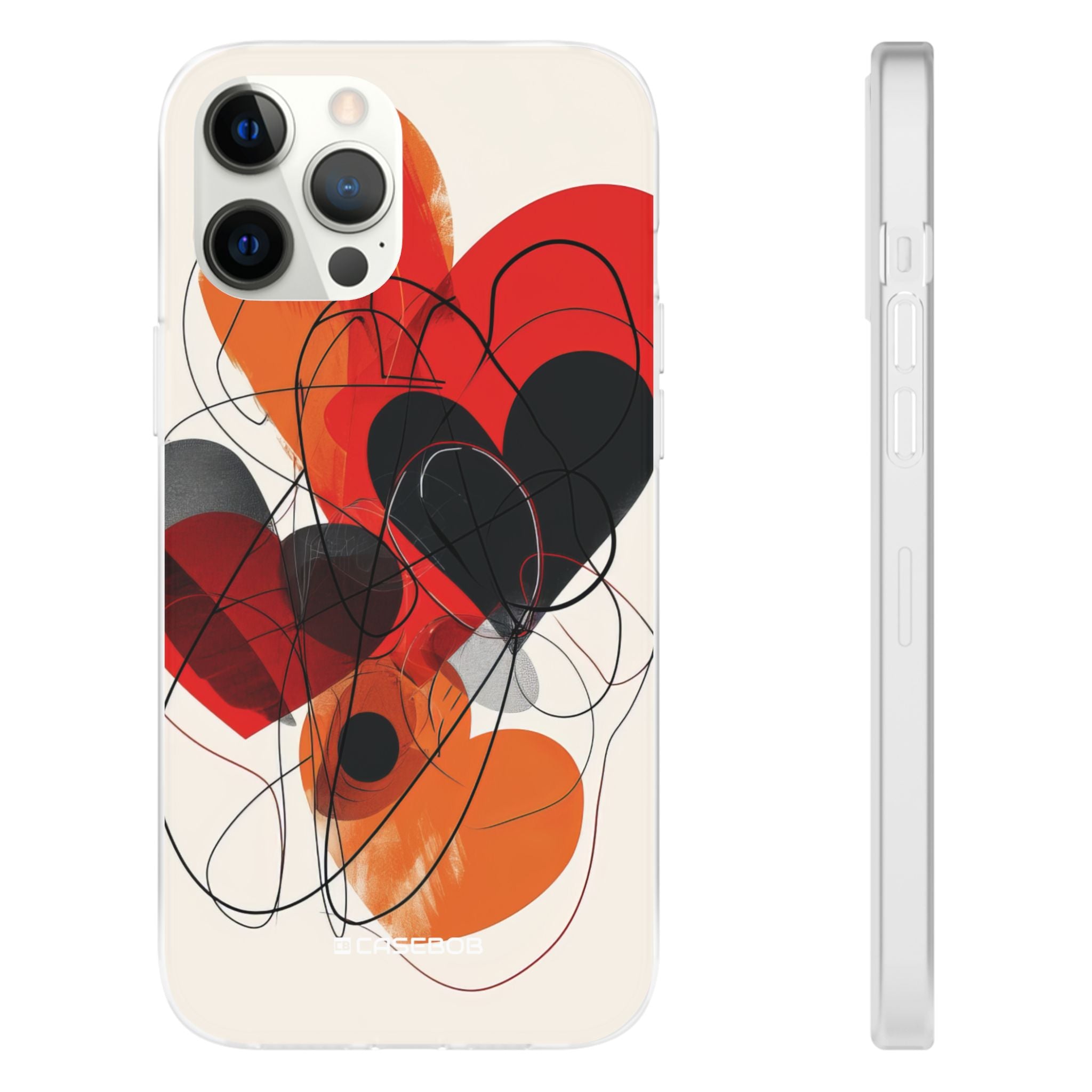 Fiery Hearts | Flexible Phone Case for iPhone