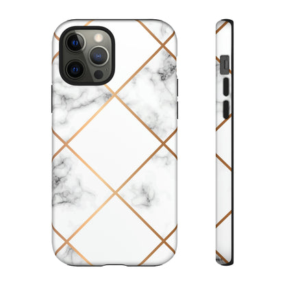 White Marble - Protective Phone Case