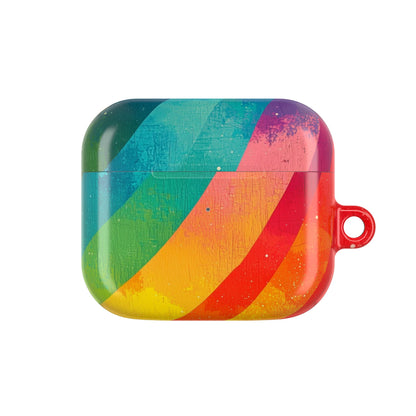 Curved Rainbow Breeze - AirPods Case