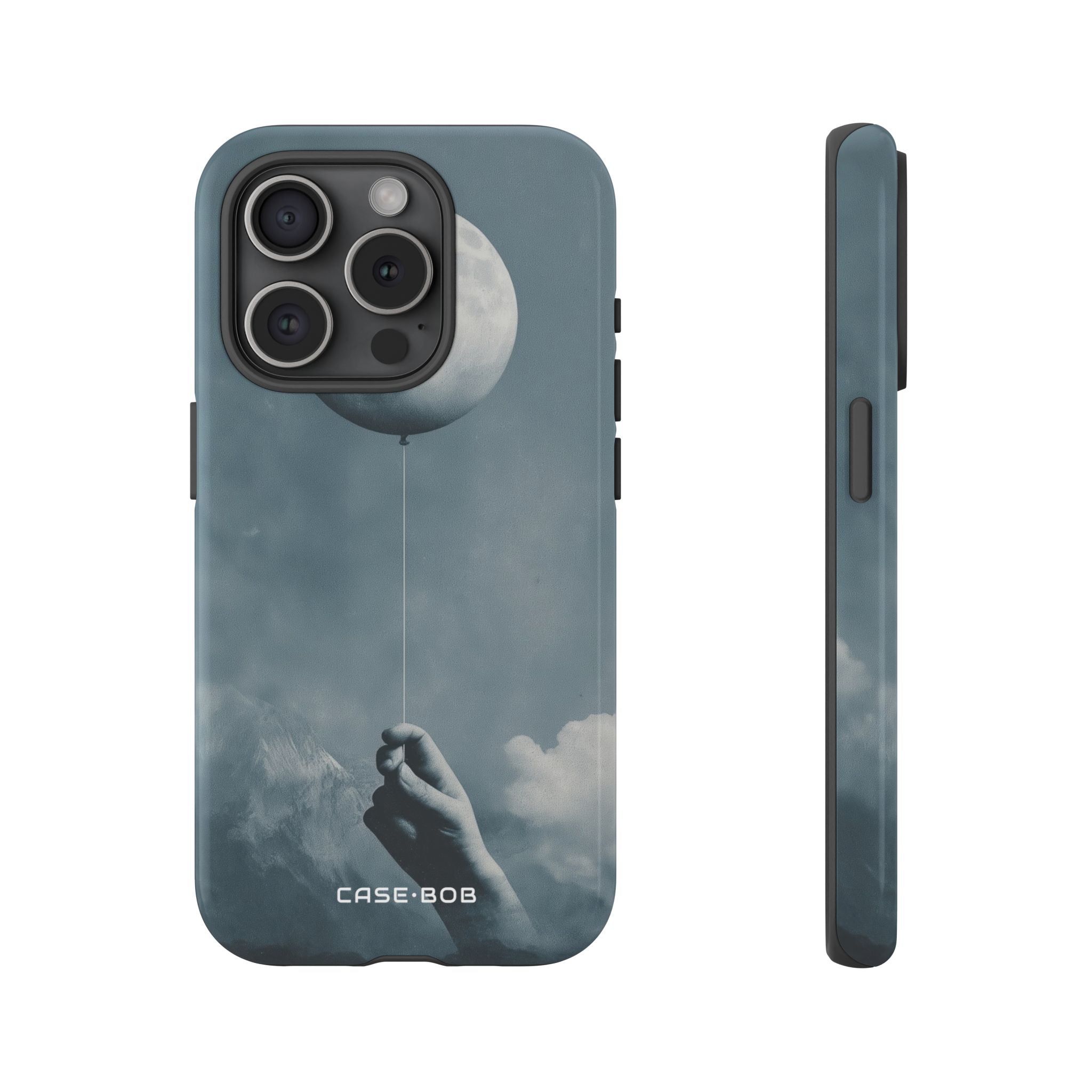Moon Balloon iPhone 15 Pro Case - Tough