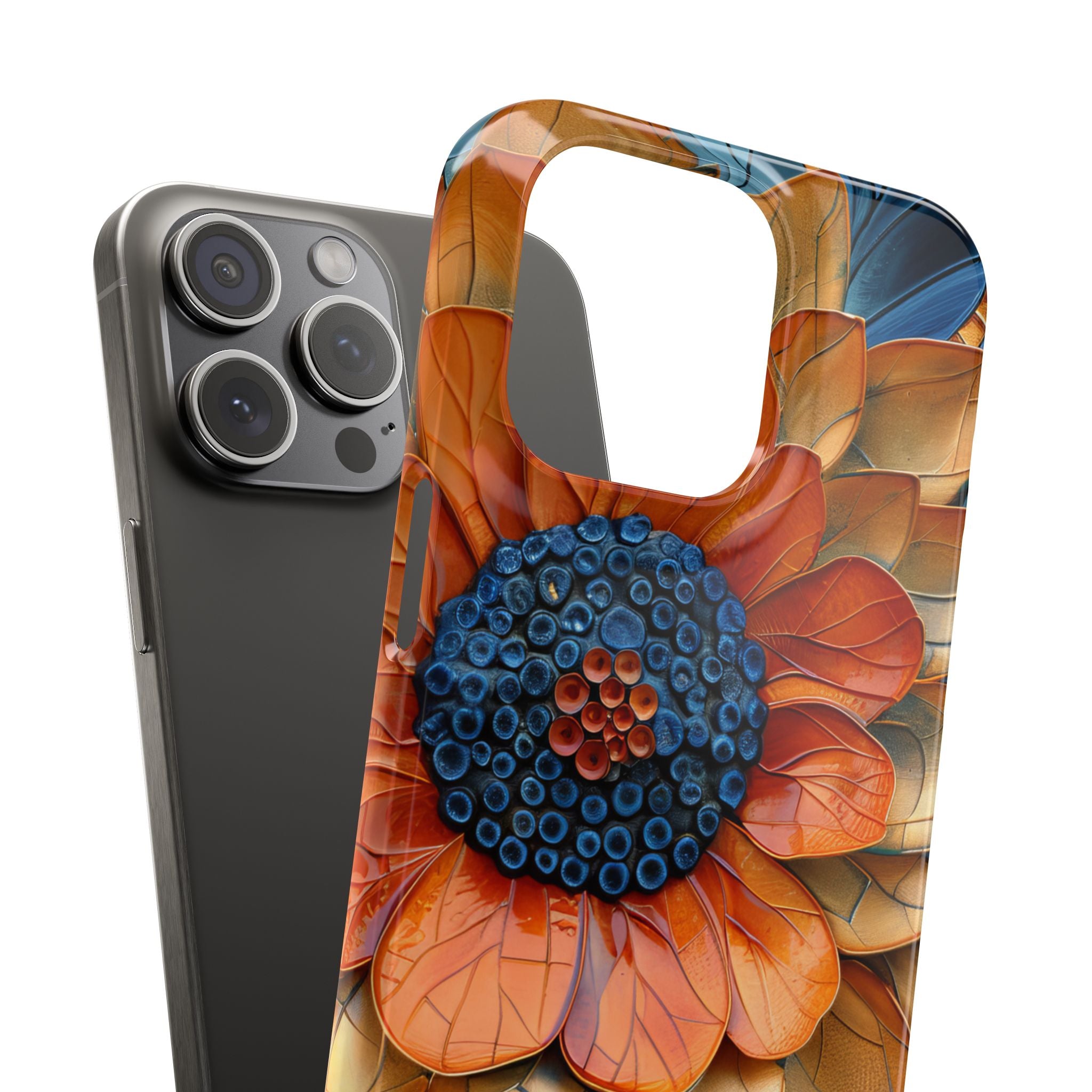 Mosaic Blossom Harmony iPhone 15 - Slim Phone Case