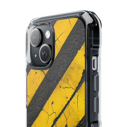 Cracked Caution iPhone 15 Case - Impact