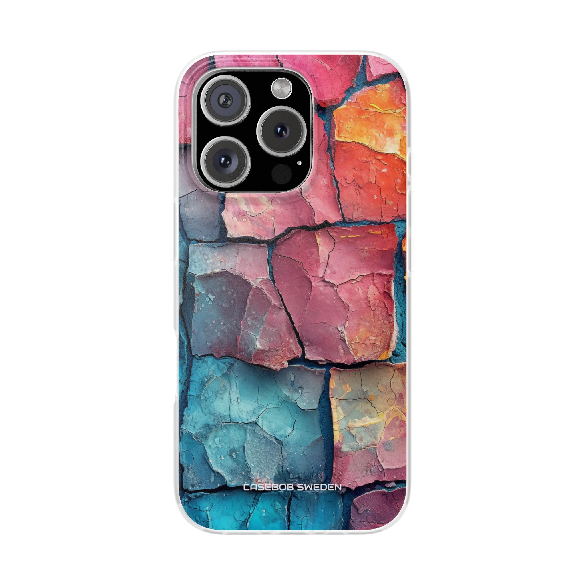 Cracked Earth Mosaic - Flexi iPhone 16 Phone Case