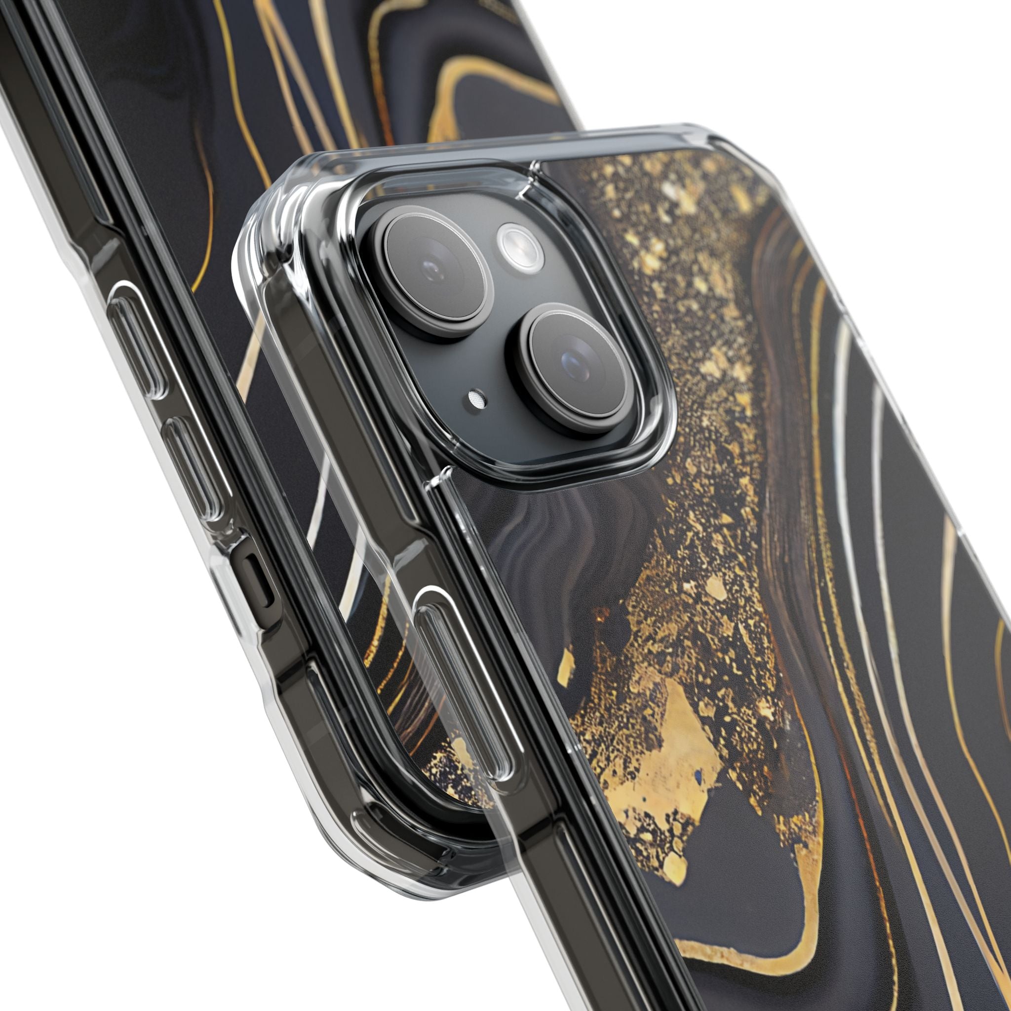 Elegant Gold Streams iPhone Case - Impact