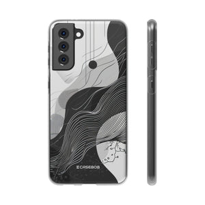 Monochrome Elegance | Flexible Phone Case for Samsung Galaxy