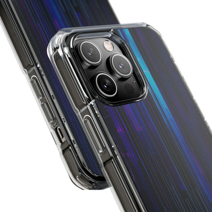Neon Glitch Stripes iPhone 14 - Impact Clear+