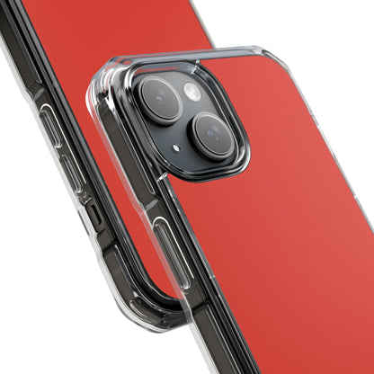 Cinnabar Red - Clear Impact Case for iPhone