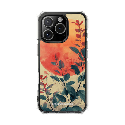 Orange Sun Harmony - Clear Impact iPhone 16 Phone Case