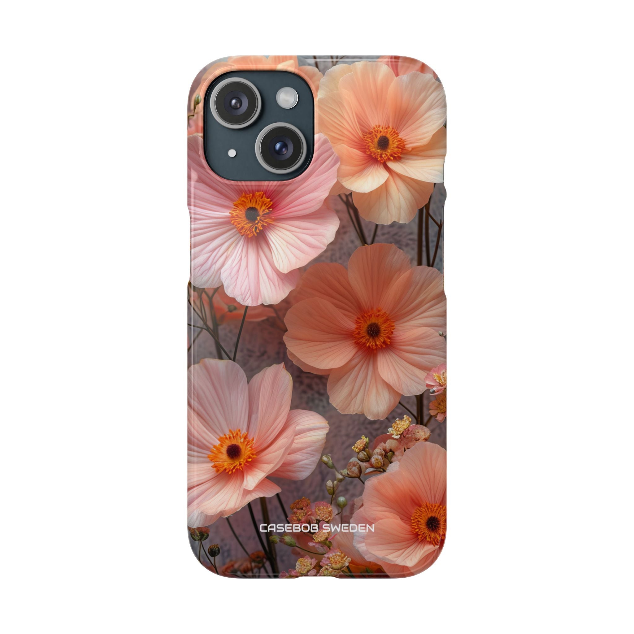 Serene Botanical Blooms - Slim iPhone 15 Phone Case