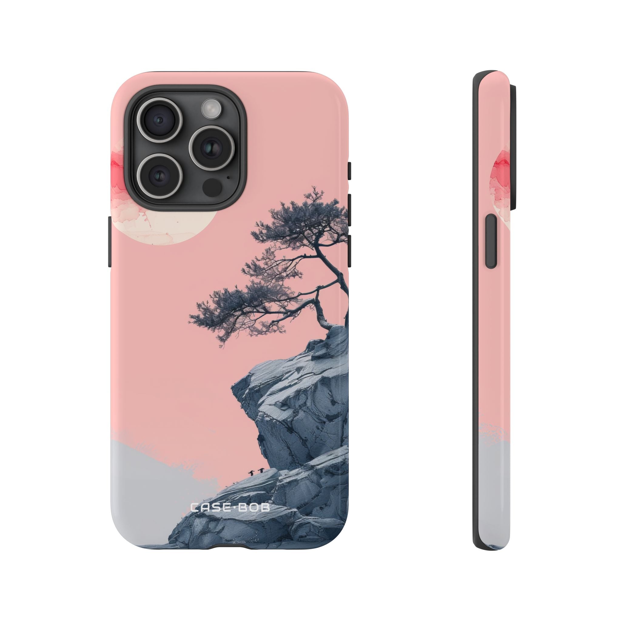 Crimson Moon Tree iPhone 15 Pro Max Case - Tough