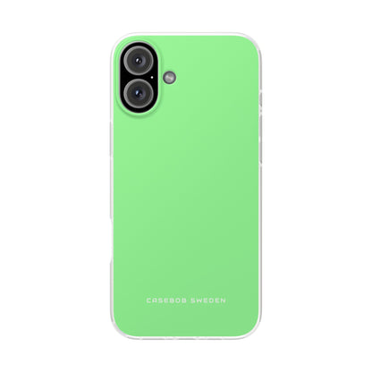 Pale Green iPhone 16 - Flexi Phone Case